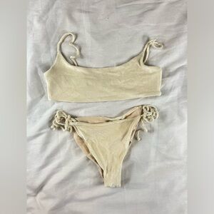 Jade Swim Cream Bikini Set
